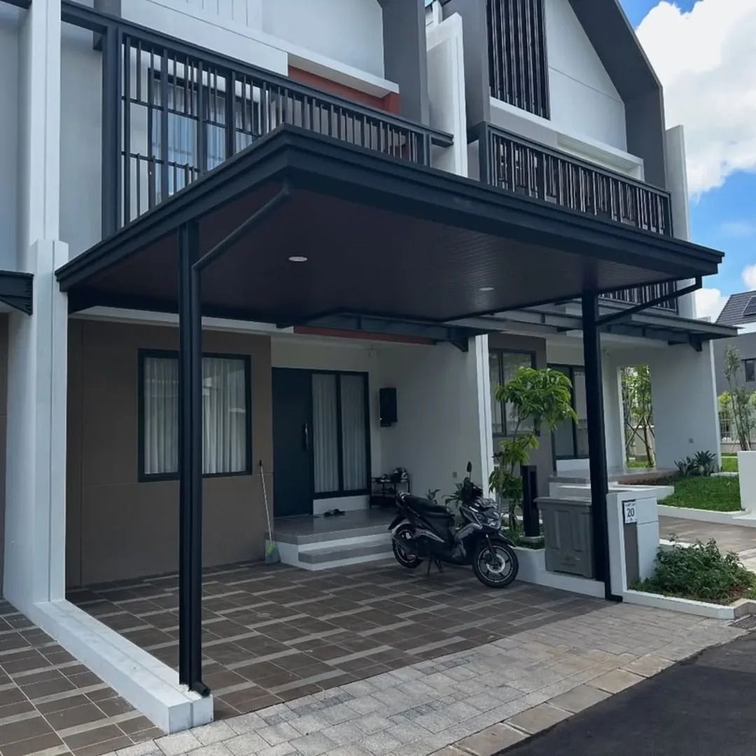 Kanopi carport rumah modern