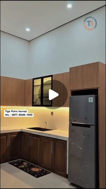 Interior dapur kitchen set custom kayu modern